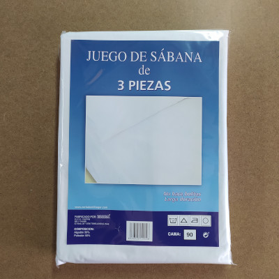 Juego de sábanas 3 piezas hostelería