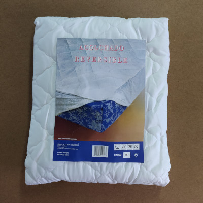 Protector de colchón acolchado reversible hostelería